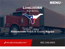Tablet Screenshot of longhornroadservice.com